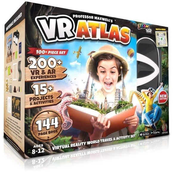 Professor Maxwell's VR Atlas - Virtual Reality Kids Science Kit, STEM learning - Picture 1 of 7